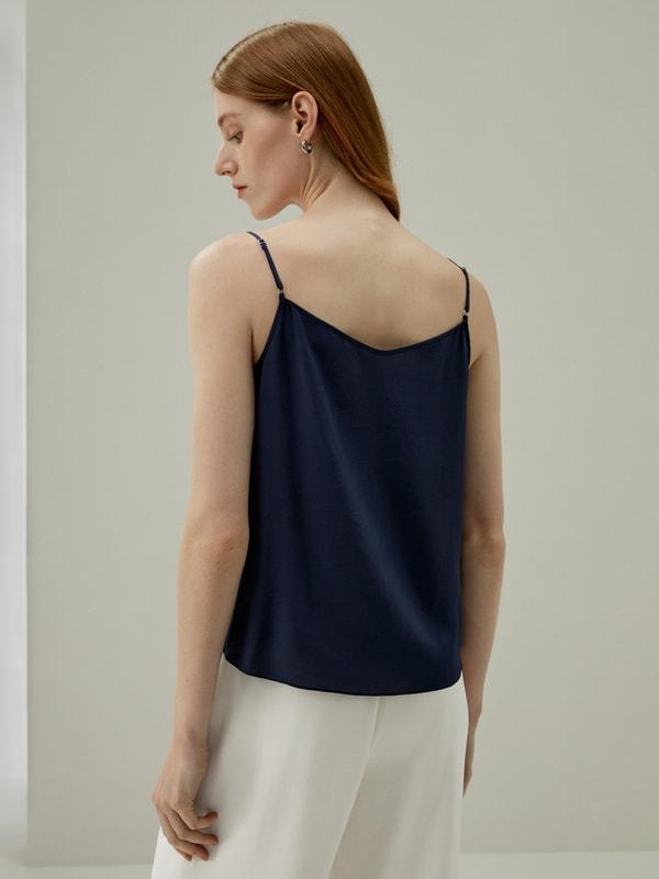 Thin-Strap Crêpe de Chine Cami Product Image