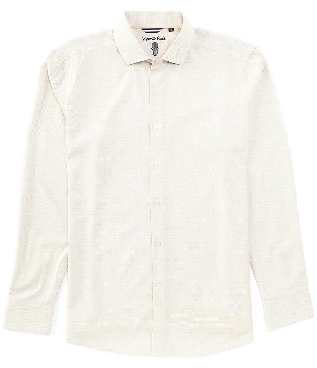 Visconti Stretch Mini Geo Print Long Sleeve Woven Shirt Product Image