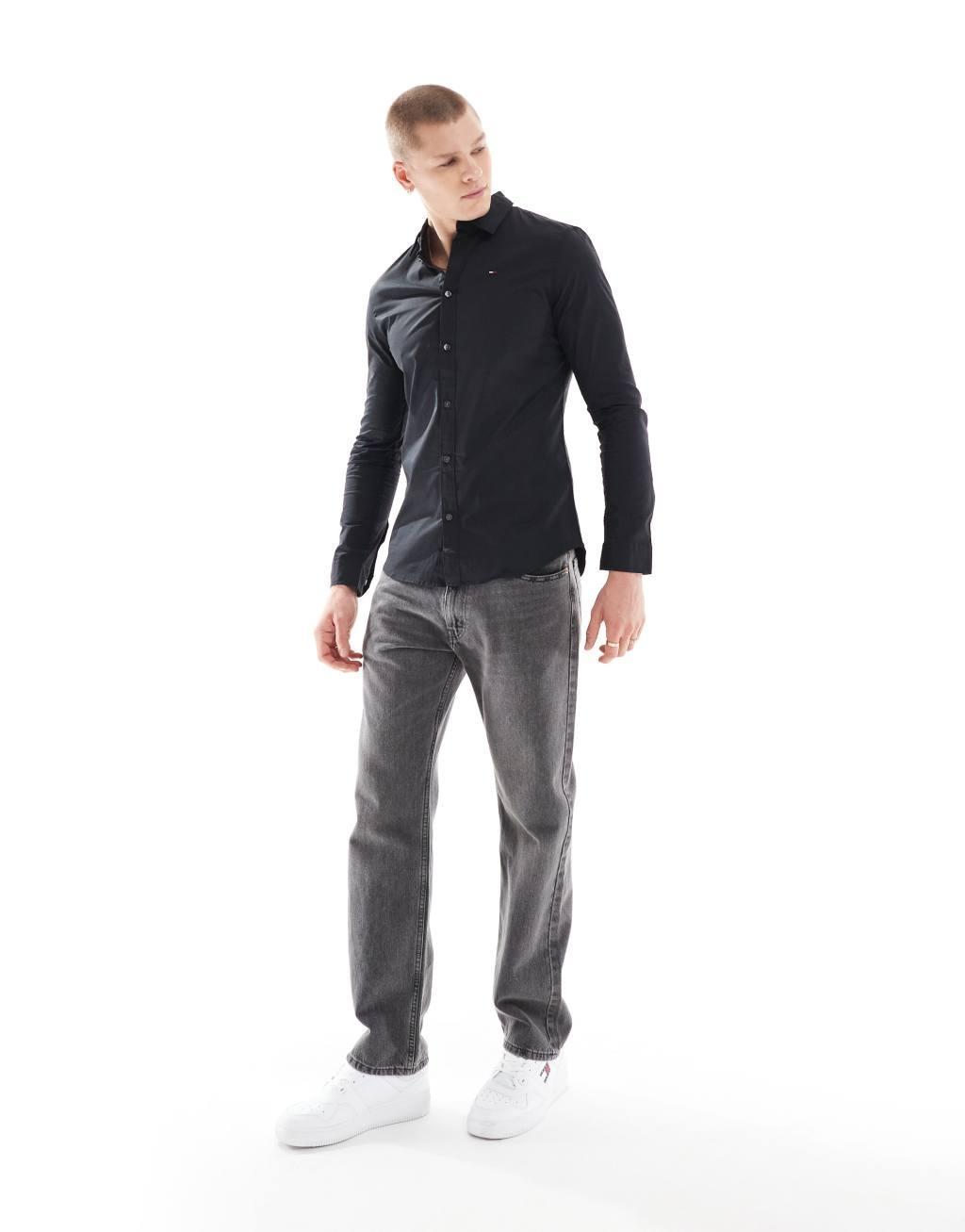 Tommy Jeans slim fit stretch shirt Product Image