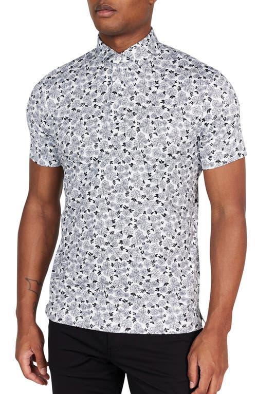 Mens Fordune Rose Print Polo Product Image