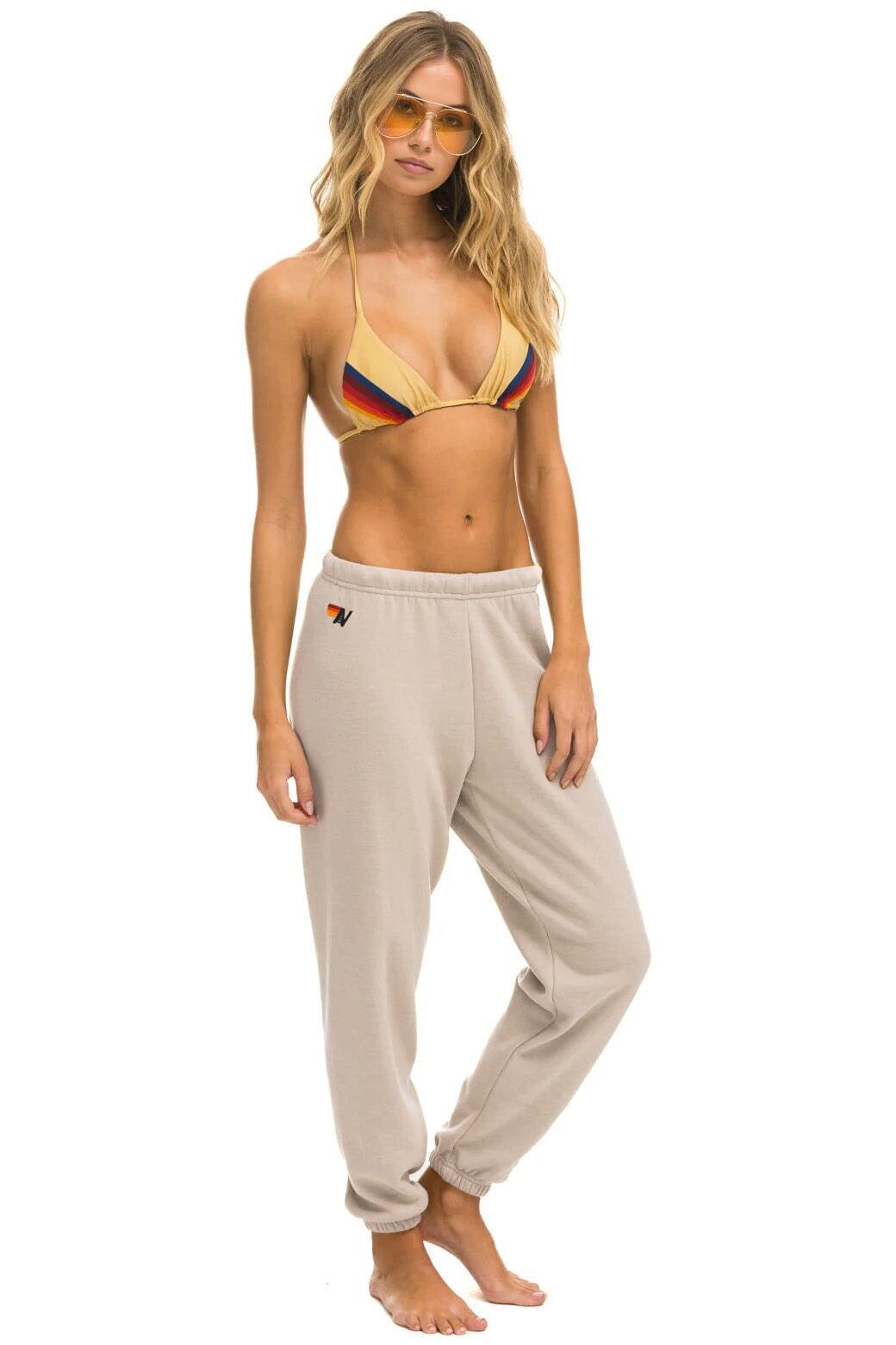 BOLT SWEATPANTS - SAND // MOCHA Female Product Image