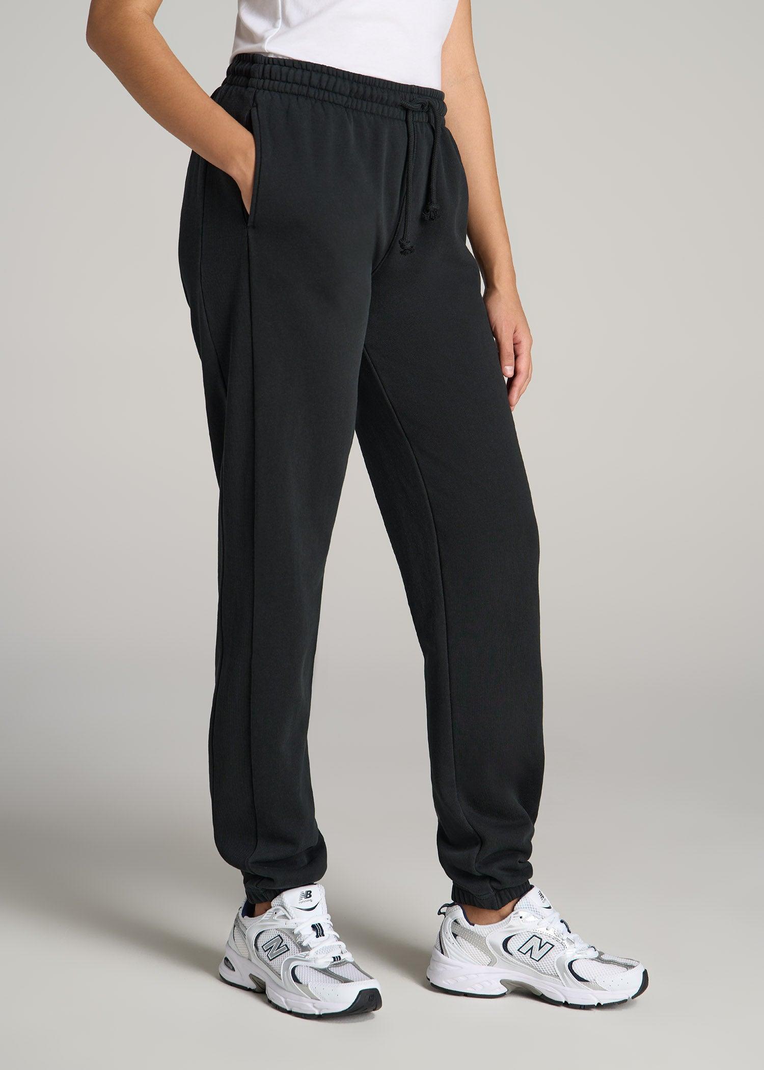 Wearever Fleece Regular Fit Women's Tall Sweatpants in Vintage Black Product Image