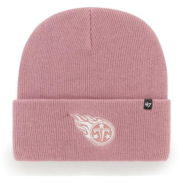 Womens 47 Brand Pink Tennessee Titans Haymaker Cuffed Knit Hat Product Image