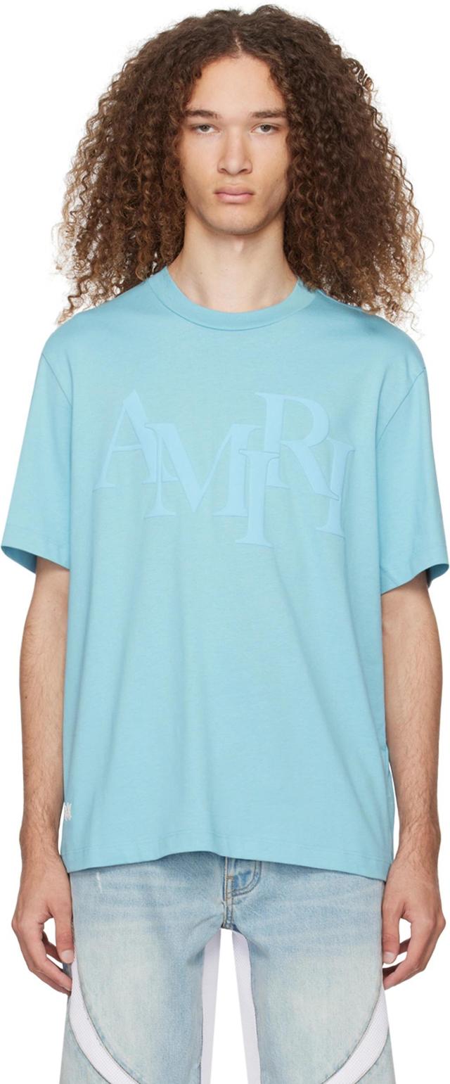 Blue Staggered T-shirt In Air Blue Product Image