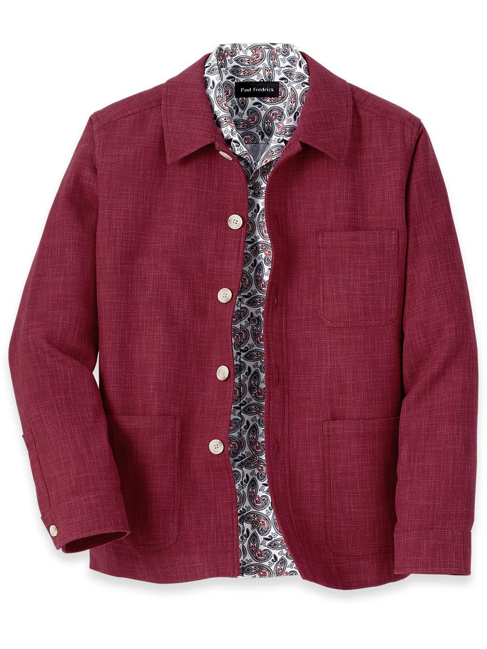 Cotton Blend Shirt Jacket Product Image