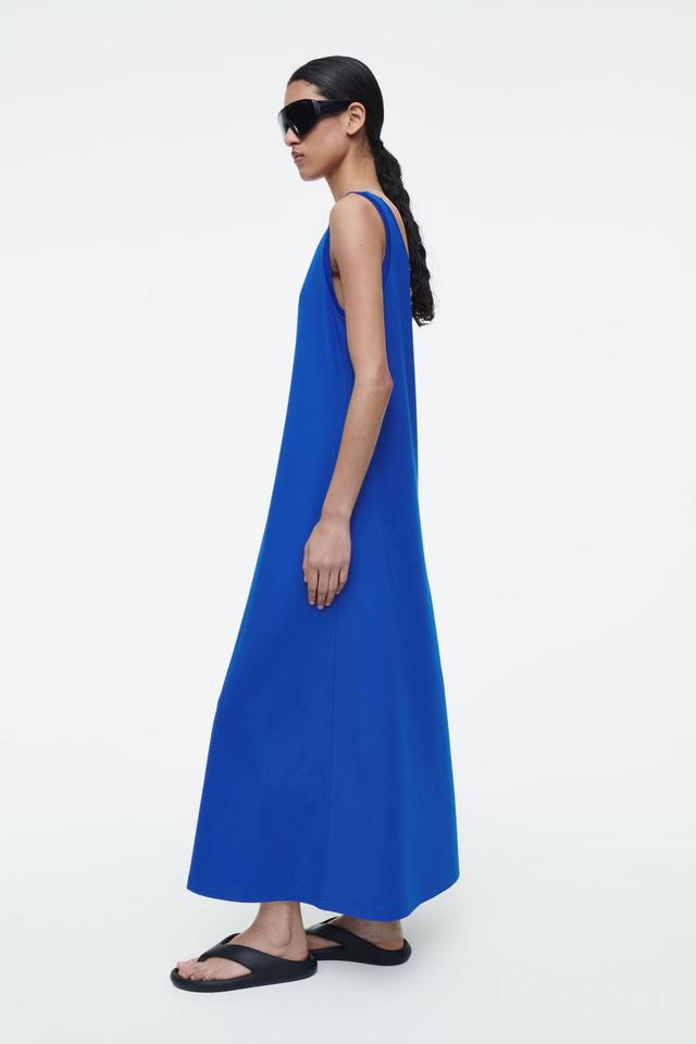 SCOOP-NECK JERSEY MIDI DRESS Product Image