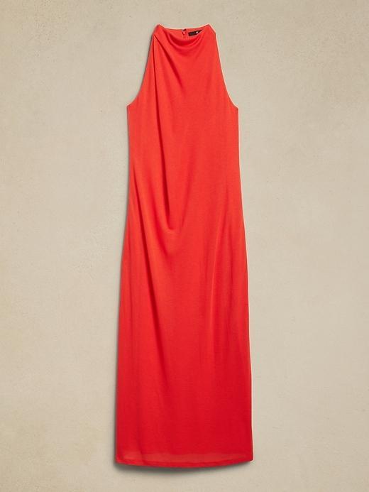 Draped Jersey Maxi Dress Product Image