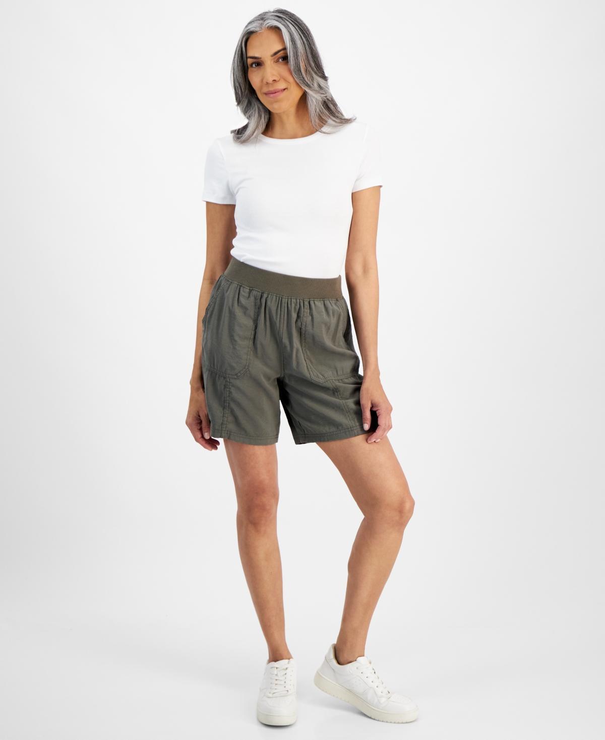 Style & Co Womens Pull-On Utility-Pocket Shorts, Created for Macys Product Image