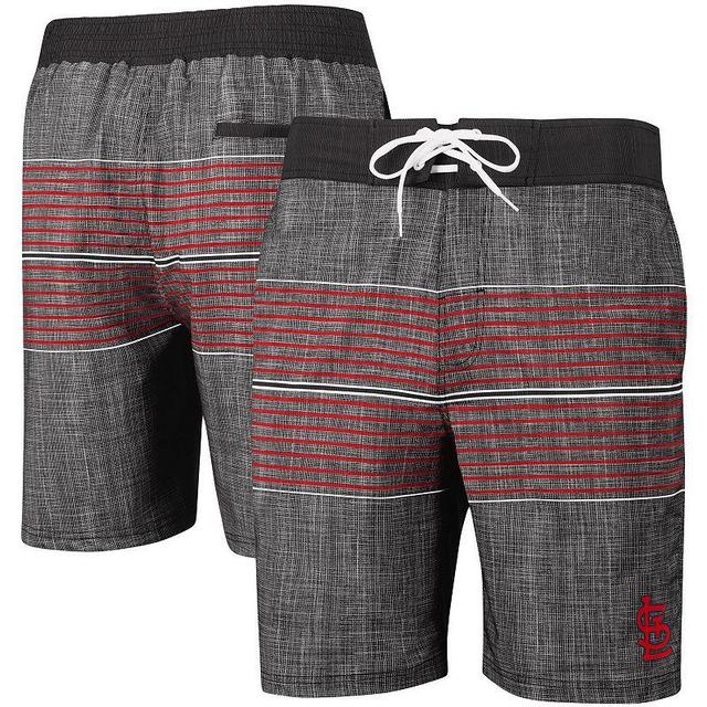 Mens G-III Sports by Carl Banks Charcoal St. Louis Cardinals Horizon Volley Swim Trunks Product Image