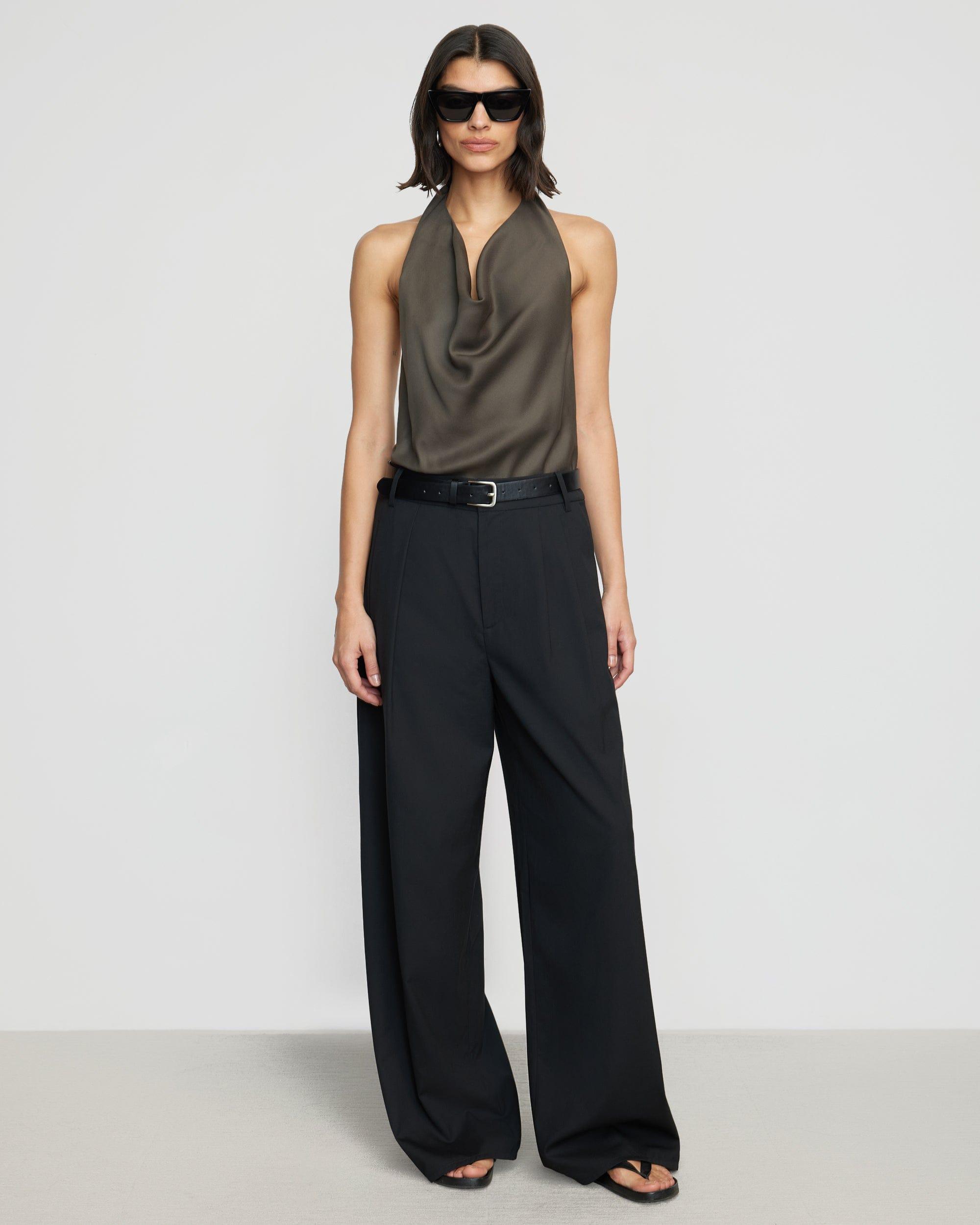 Chance Cowl-Neck Halter Blouse Product Image