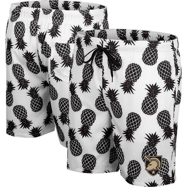 Mens Colosseum White Michigan State Spartans Pineapple Swim Shorts - White Product Image