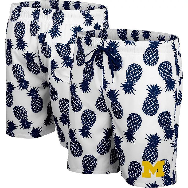 Mens Colosseum /Black Florida State Seminoles Pineapple Swim Shorts Product Image