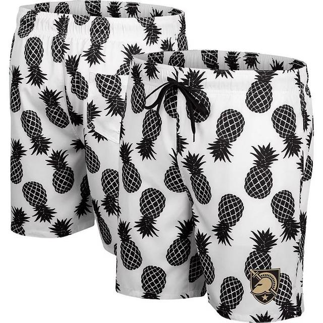 Mens Colosseum White/Navy Ole Miss Rebels Pineapple Swim Shorts Product Image