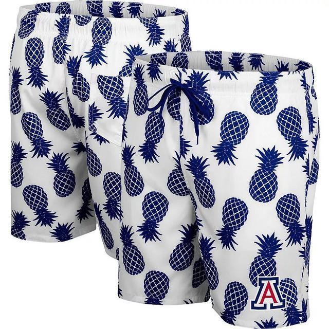 Mens Colosseum /Navy Arizona Wildcats Pineapple Swim Shorts Product Image