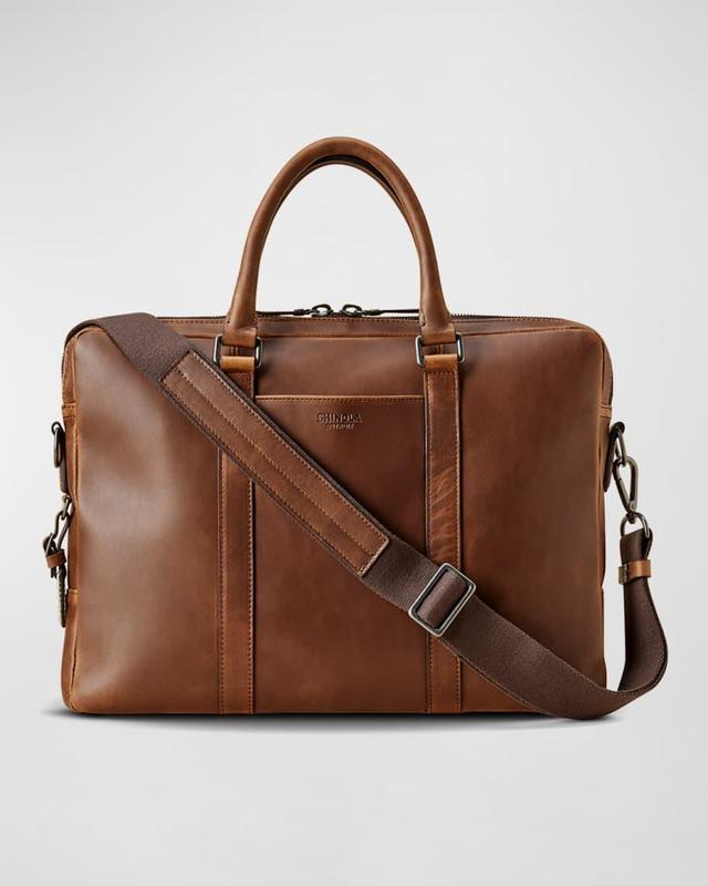 Men's Navigator Leather Laptop Briefcase Product Image