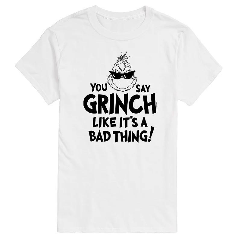 Mens Dr. Seuss Grinch Like Its A Bad Thing Graphic Tee Ivory Product Image