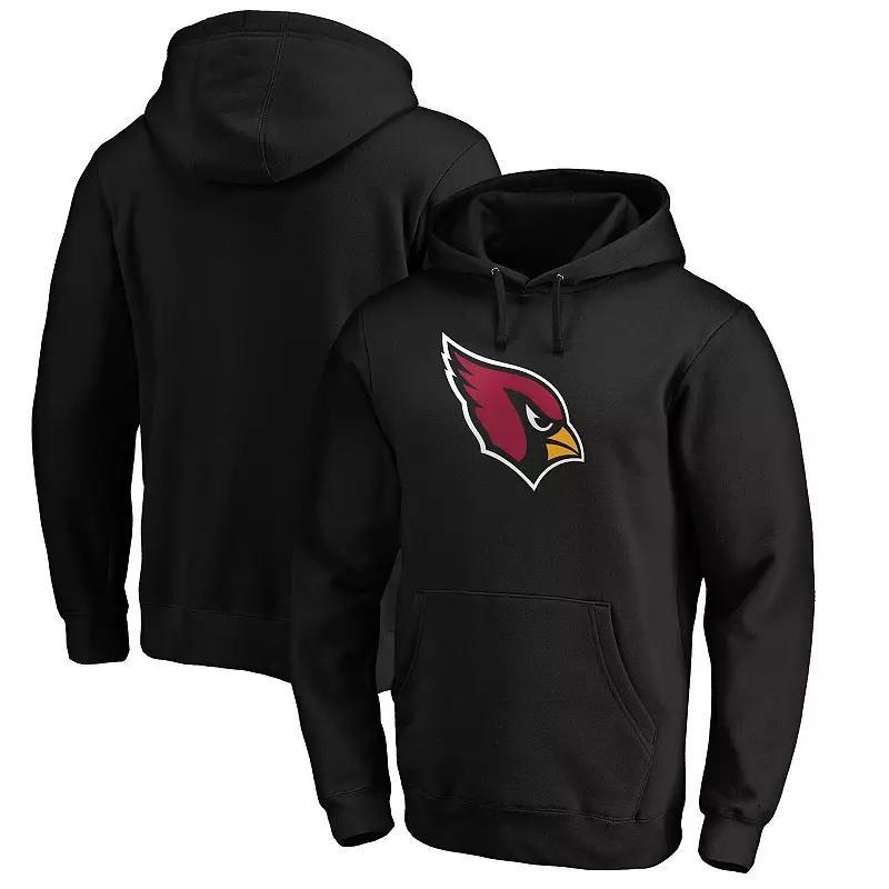 Mens Fanatics Black Arizona Cardinals Primary Logo Fitted Pullover Hoodie Product Image