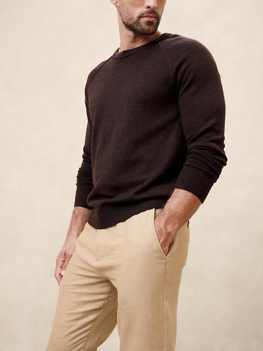 Athletic-Fit Linen-Blend Pant Product Image