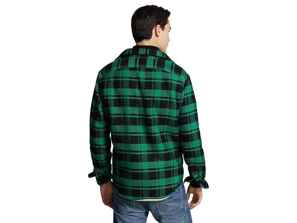 Polo Ralph Lauren Plaid Fleece Lined Wool Blend Flannel Button-Up Shirt Jacket Product Image