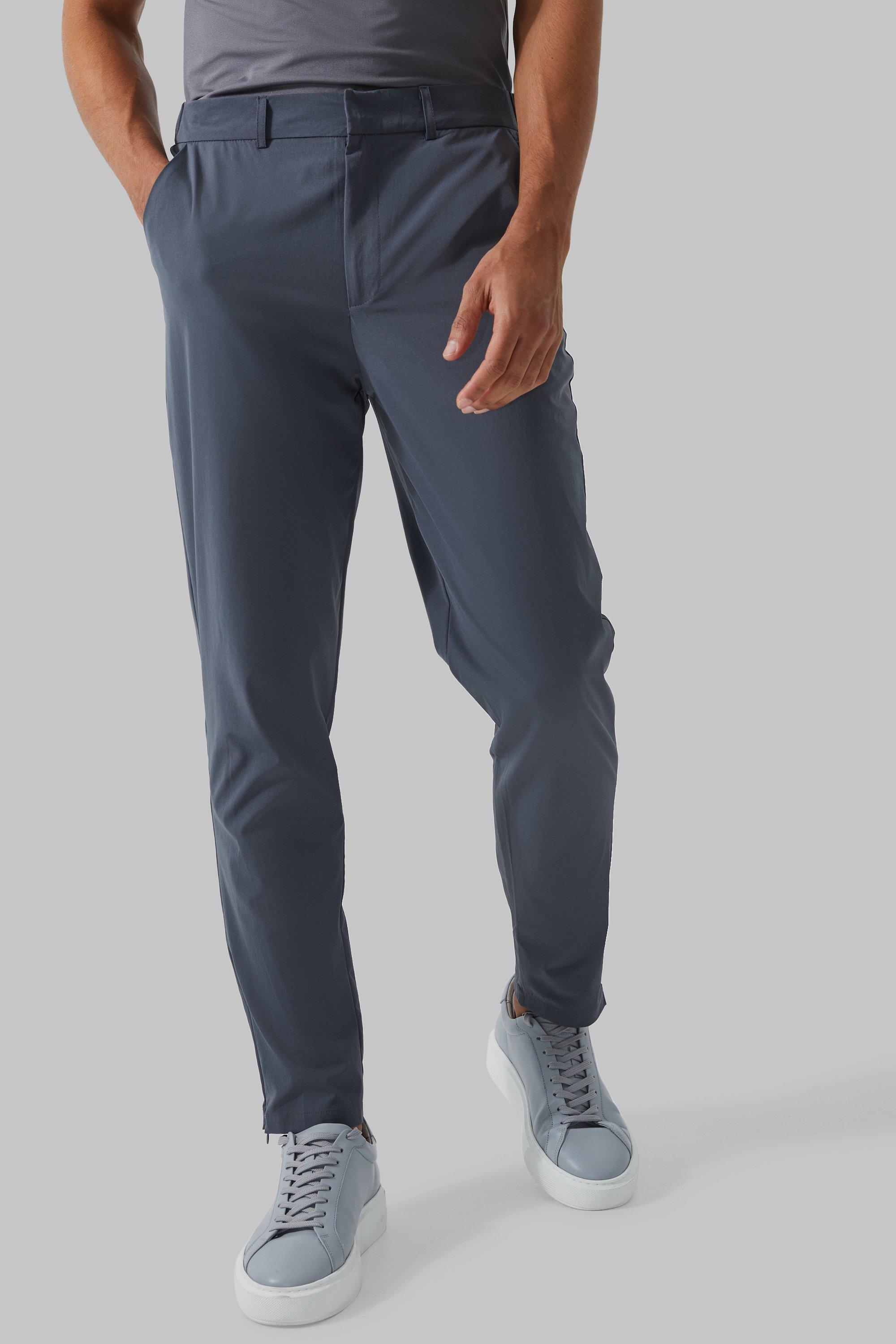 Mens Grey Man Active Stretch Tapered Golf Trousers, Grey Product Image