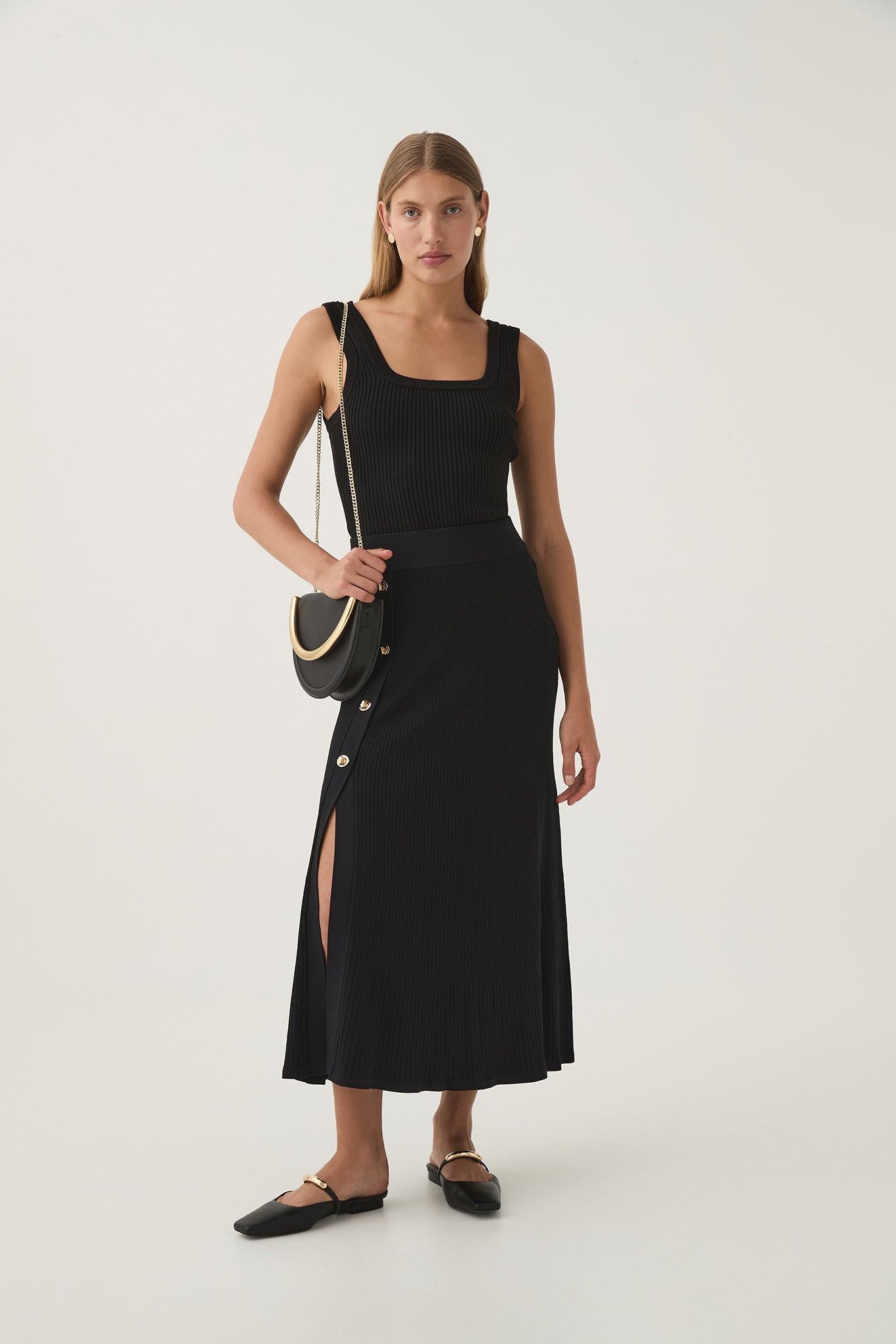 Rossana Knit Midi Skirt Product Image