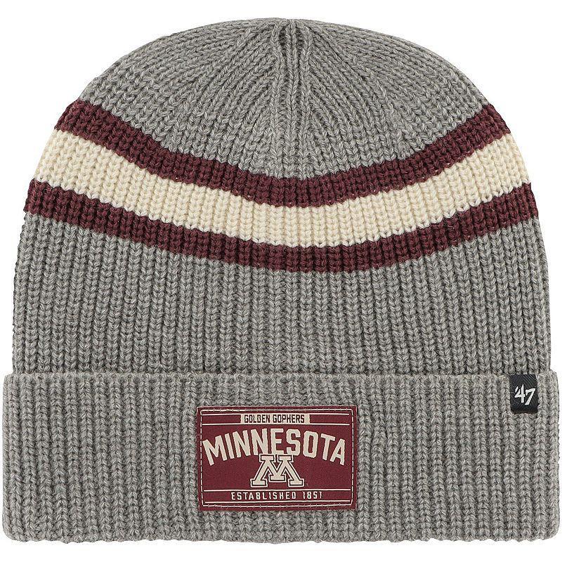 Mens 47 Charcoal Minnesota Golden Gophers Penobscot Cuffed Knit Hat Product Image