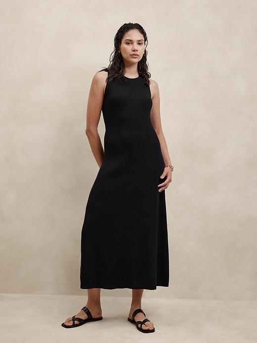 Refined Ribbed Midi Sweater Dress Product Image