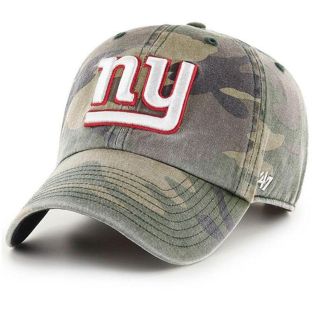 47 Brand Mens New York Giants Woodland Clean Up Adjustable Cap Product Image