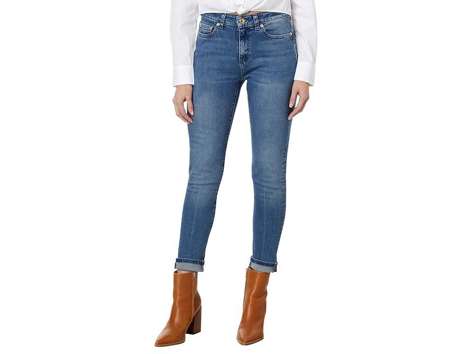 MICHAEL Michael Kors High-Rise Straight Skinny Selma in Union Wash (Union Wash) Women's Jeans Product Image