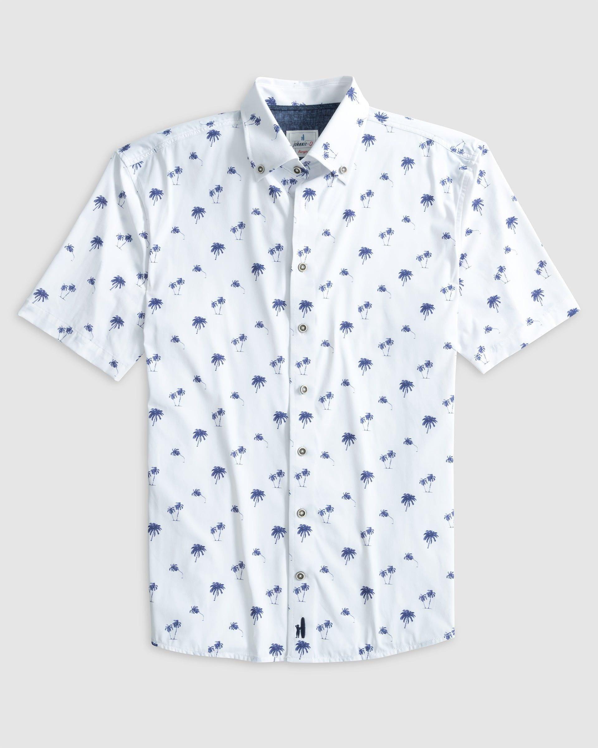 johnnie-O Big & Tall Samana Jersey Knit Button Up Shirt Product Image