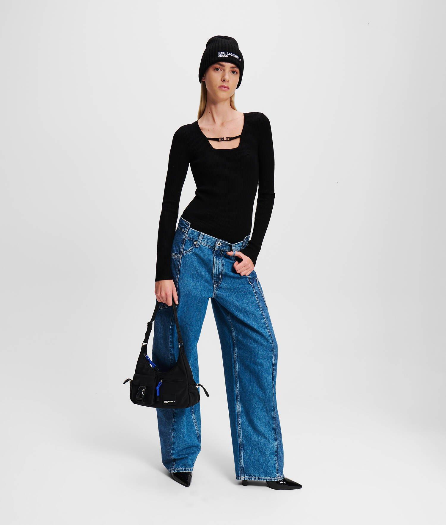 KLJ DECONSTRUCTED MID-RISE BAGGY JEANS Product Image