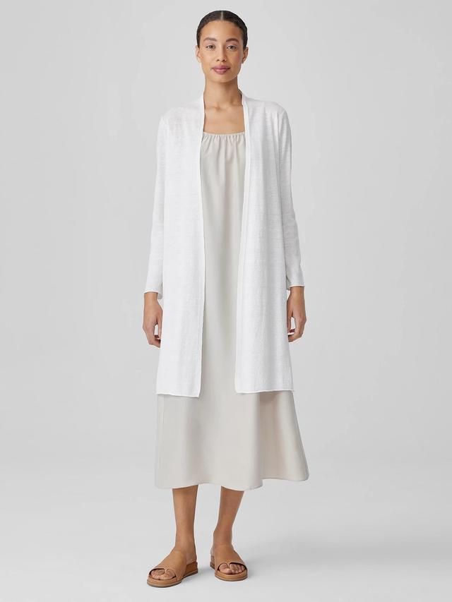 EILEEN FISHER Organic Linen Cotton Long Cardiganfemale Product Image