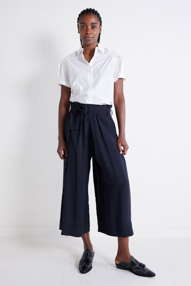 Light Poplin Paperbag Wide Leg Pants Product Image