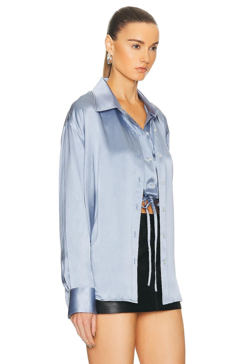 Alexander Wang Double Layered Top in Lavender Product Image