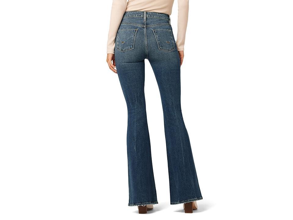 Hudson Womens Holly Flared High-Waisted Jeans - Timber Blue Product Image