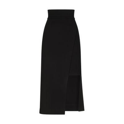 Calf-length Skirt In Black Product Image