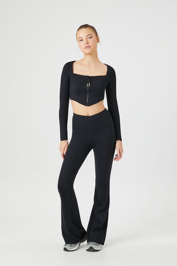 Active High-Rise Flare Leggings | Forever 21 Product Image