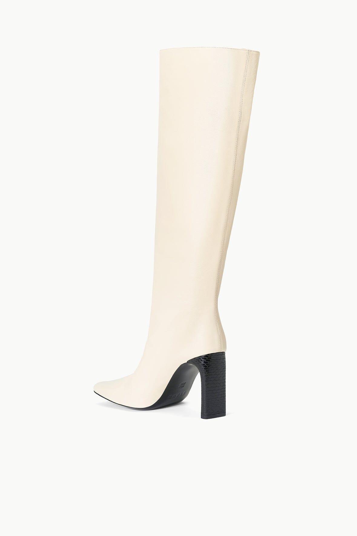 WALLY HIGH HEEL BOOT | CREAM BLACK Product Image