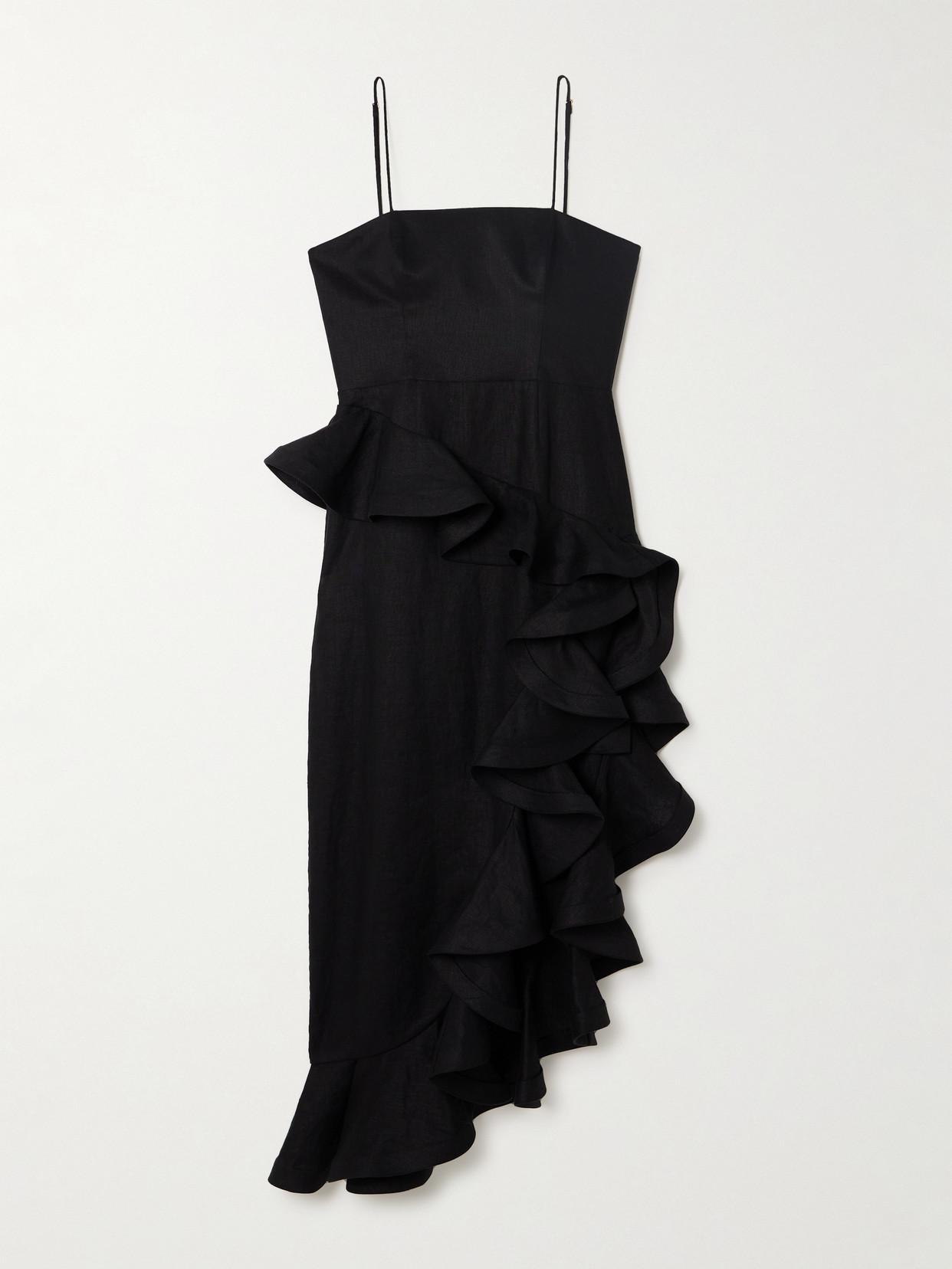 Harmony Tango Midi Dress In Black Product Image