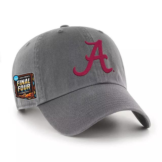 47 Charcoal Alabama Crimson Tide 2024 NCAA Mens Basketball Tournament March Madness Final Four Regional Champions Clean Up Adjustable Hat Product Image