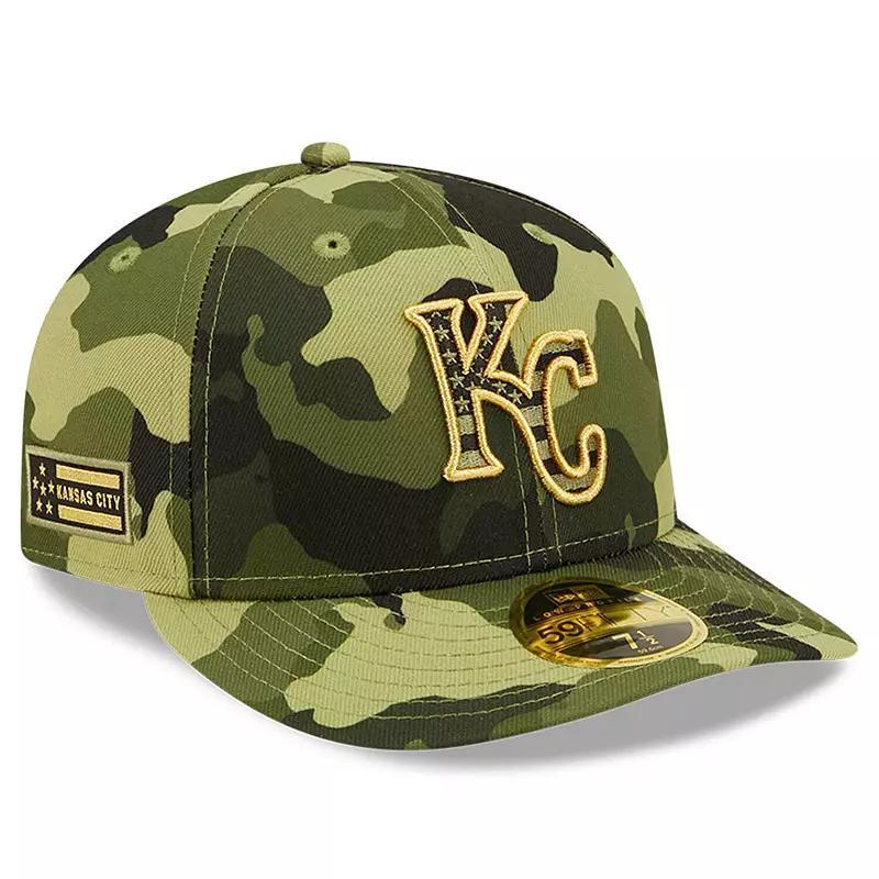 Mens New Era Camo Kansas City Royals 2022 Armed Forces Day On-Field Low Profile 59FIFTY Product Image