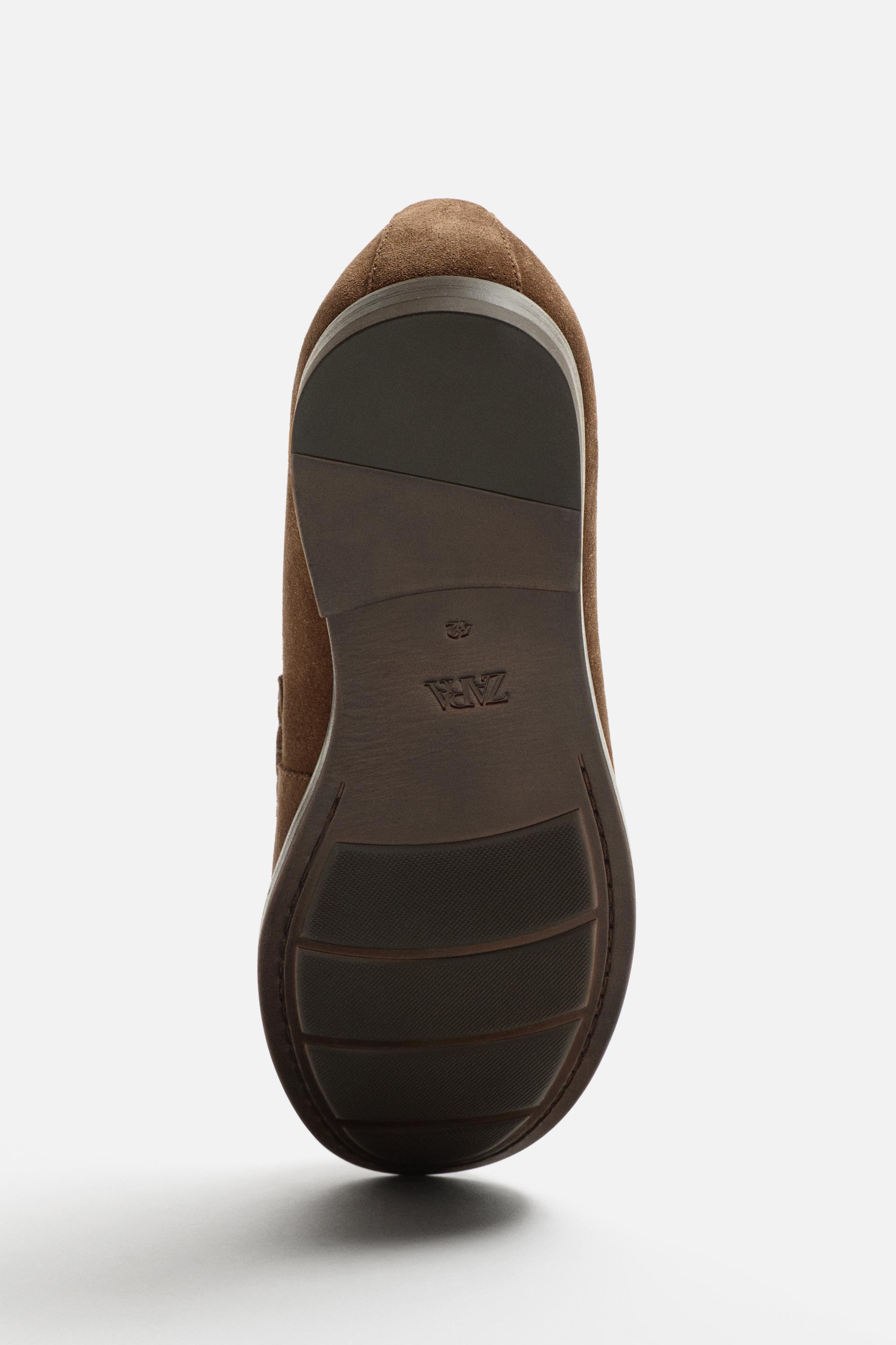 METAL TRIM LEATHER LOAFERS Product Image