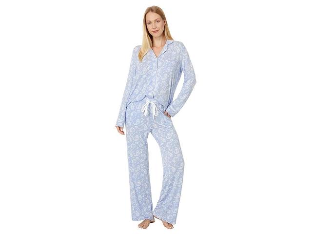 P.J. Salvage Loungewear Pretty In Paisley Pajama Pj Set Whisper) Women's Pajama Sets Product Image