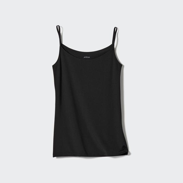 Womens Airism Camisole with Moisture-Wicking Black Small UNIQLO US Product Image