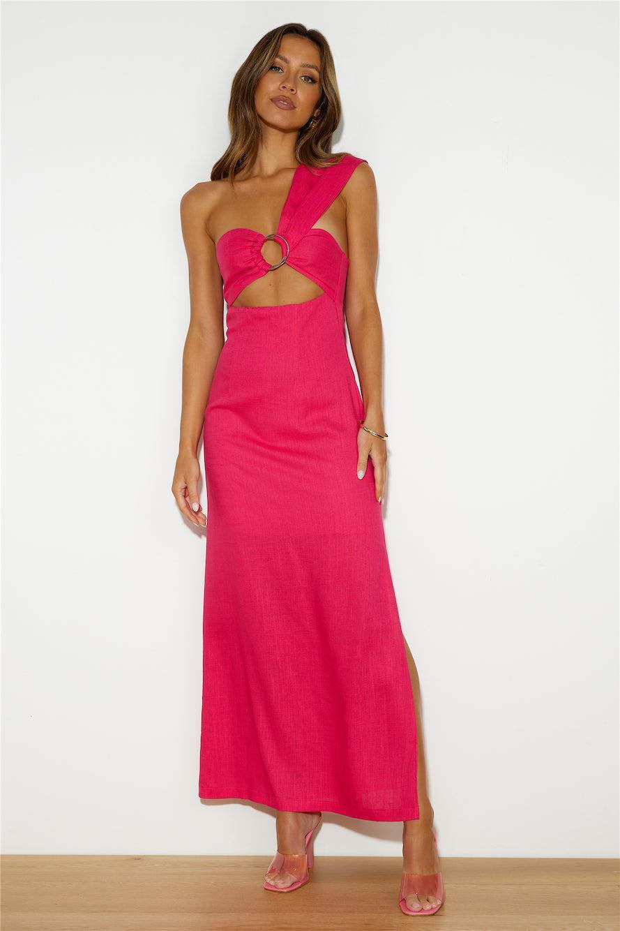 Be On Socials Maxi Dress Pink Product Image