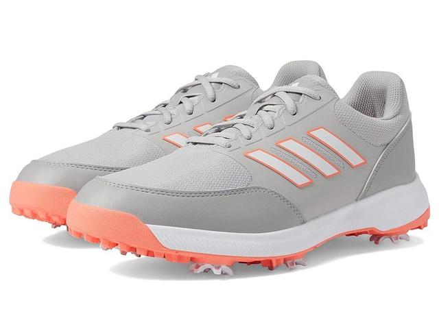 adidas Golf Tech Response 3.0 Golf Shoes (Grey Two/Footwear White/Coral Fusion) Women's Shoes Product Image