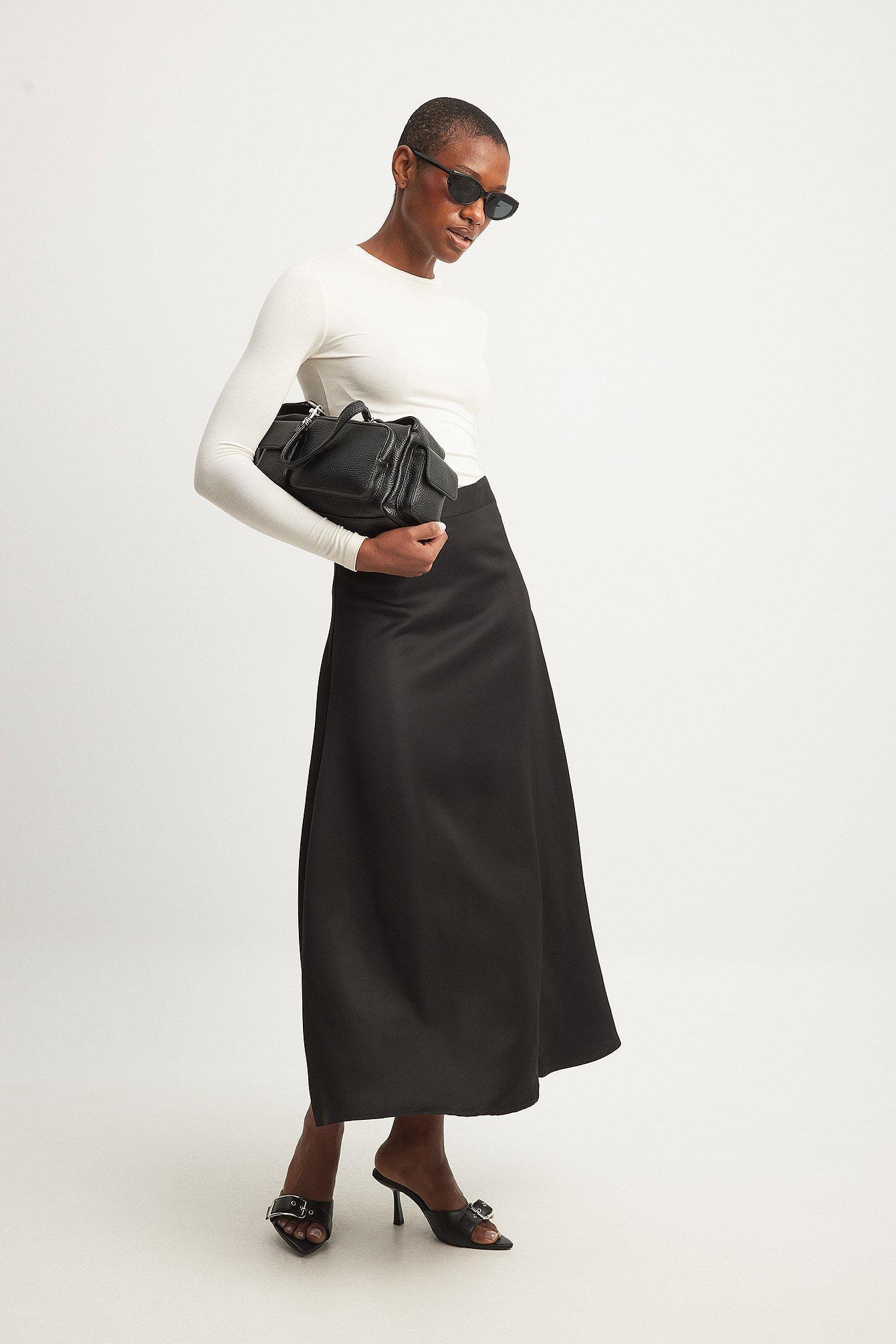 Flowy High Waist Midi Skirt product image