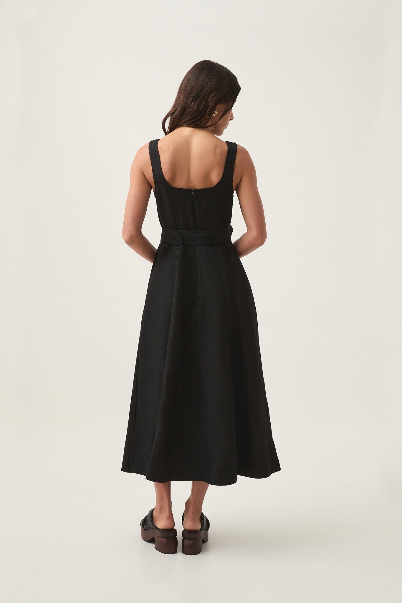 Clay Belted Midi Dress Product Image