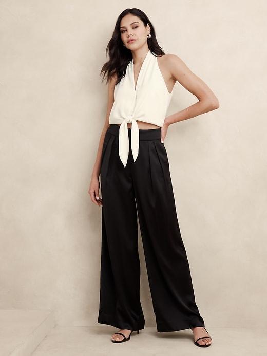 Tie-Front Cropped Top Product Image