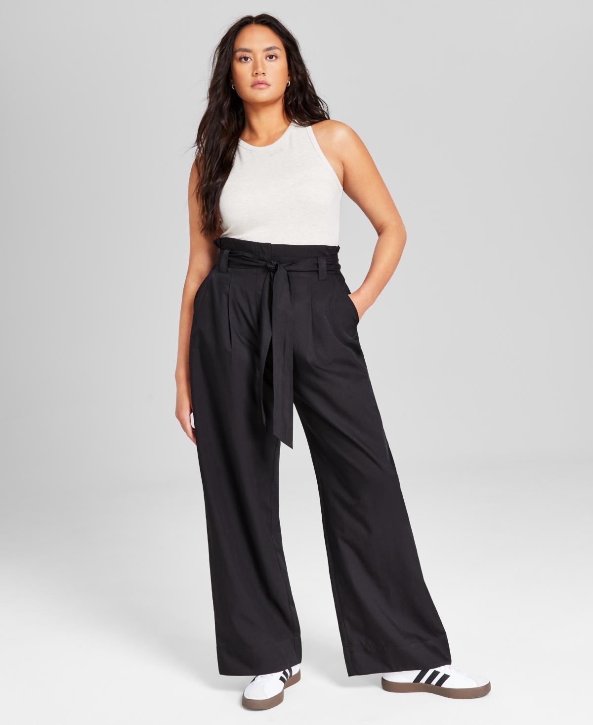 And Now This Womens Paperbag Wide-Leg Pants, Created for Macys Product Image